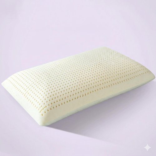 Artka Talalay Latex Sleeping Pillow, Soft Bed Pillow with Cotton Pillowcase Helps Relieve Pressure, Premium Pillow for Side, Back, and Stomach Sleepers to Get a Restful Sleep (1, Queen (M Loft))