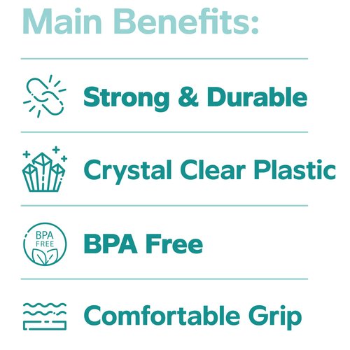 GUSTO Clear Plastic Cups [16 oz - 240 Count] Disposable Cold Drinking Cups for Parties, Events, & Everyday Use - Crystal Clear, BPA-Free, Durable Polypropylene - Formerly Comfy Package