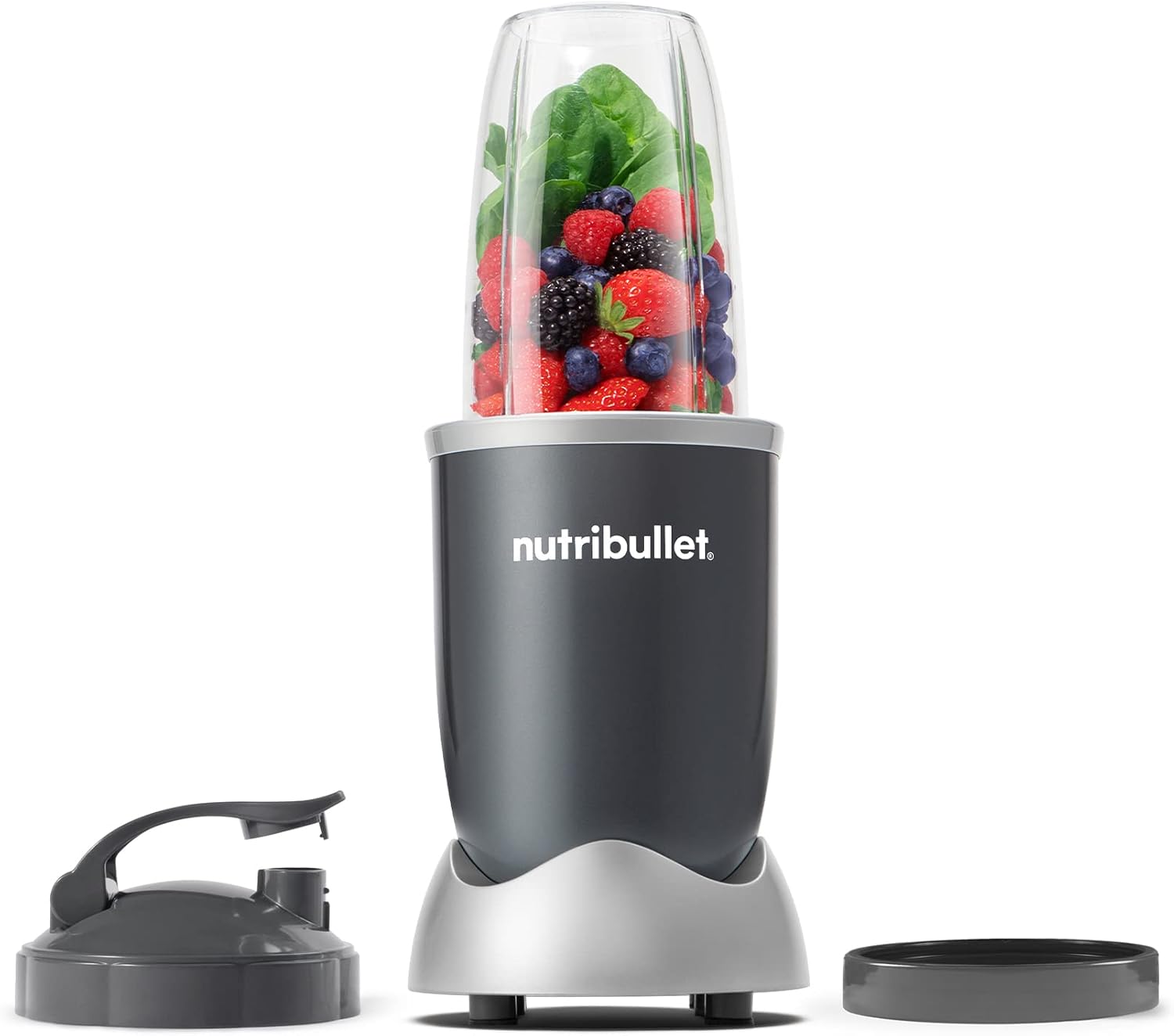 Nutribullet Personal Blender - 600 Watt, 24 Ounces for Smoothies, Shakes & Food Prep | Gray