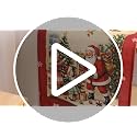 5 Pack Red Vintage Santa Christmas Table Runner and Placemats Set