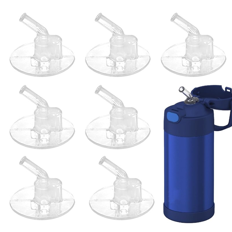 Greant 7 PCS Replacement Straws for Thermos 12oz Bottle (Model F401 & F410), Replacement Parts for Thermos F401, fit Funtaier 12 oz