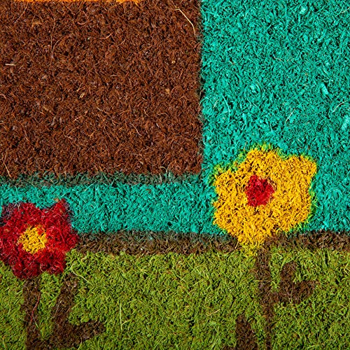 DII Heavy Duty Coir Doormat with Nonslip Vinyl Backing, Welcome Mat Outdoor Entry Way & Front Porch D?cor, Camper, 17x29