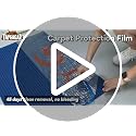 Carpet Protection Film 24" x 200' - Self-Adhesive Floor Cover