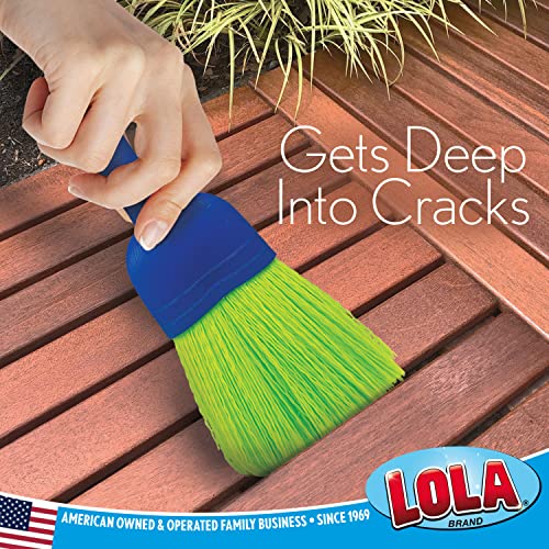 Handheld Whisk Broom with Durable Poly Bristles - Indoor & Outdoor Brush