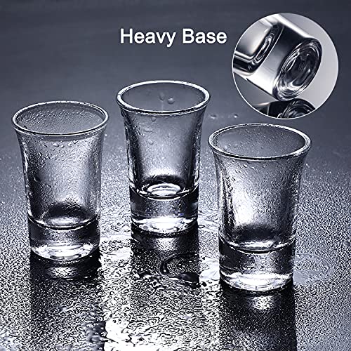 Aoeoe 40 Pack Heavy Base Shot Glasses 1.5oz Whiskey Tequila Vodka Set