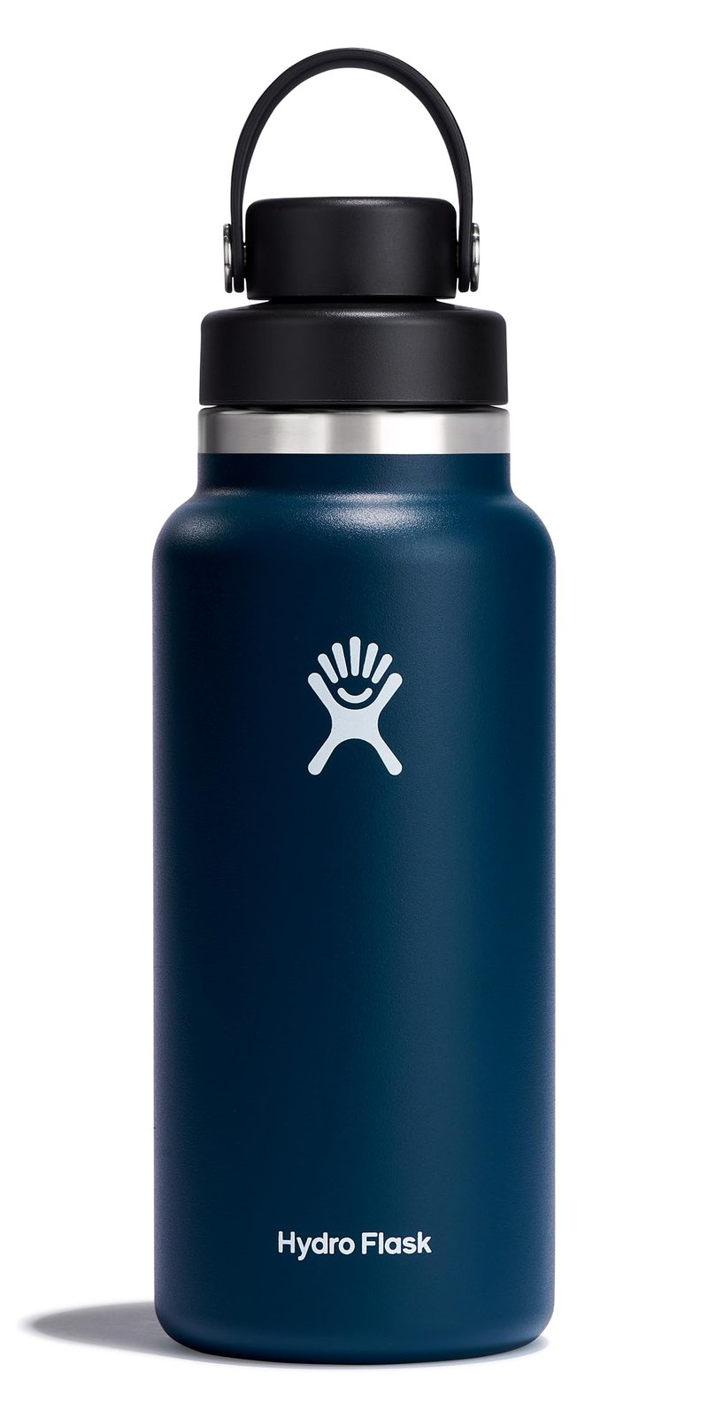 Hydro Flask Water Bottle - Insulated Stainless Steel - Wide Mouth Chug Lid, Non Spill, Leakproof in 32 Oz Inidigo Blue
