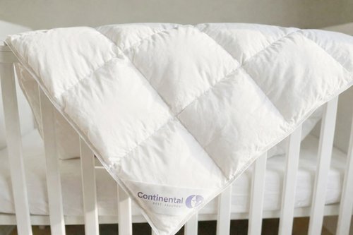 Continental Bedding Serenity Toddler Down Comforter 700 Fill Power White Down Duvet Insert 100% Cotton Shell White, 33x42