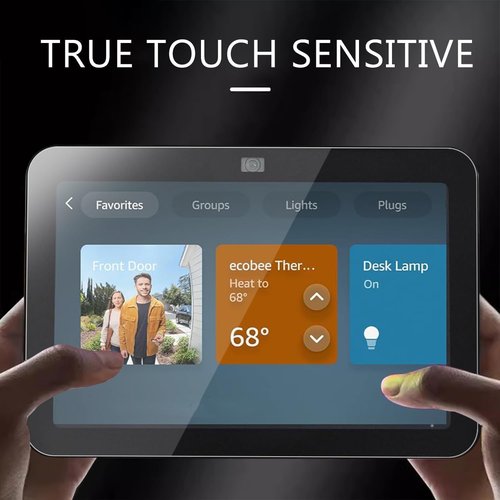 MUBUY-GOL Tempered Glass Screen Protector - 9H Hardness, Ultra Clear, Anti-Fingerprint | 2 Pack for Echo Show 8 (4th Gen, 2025)