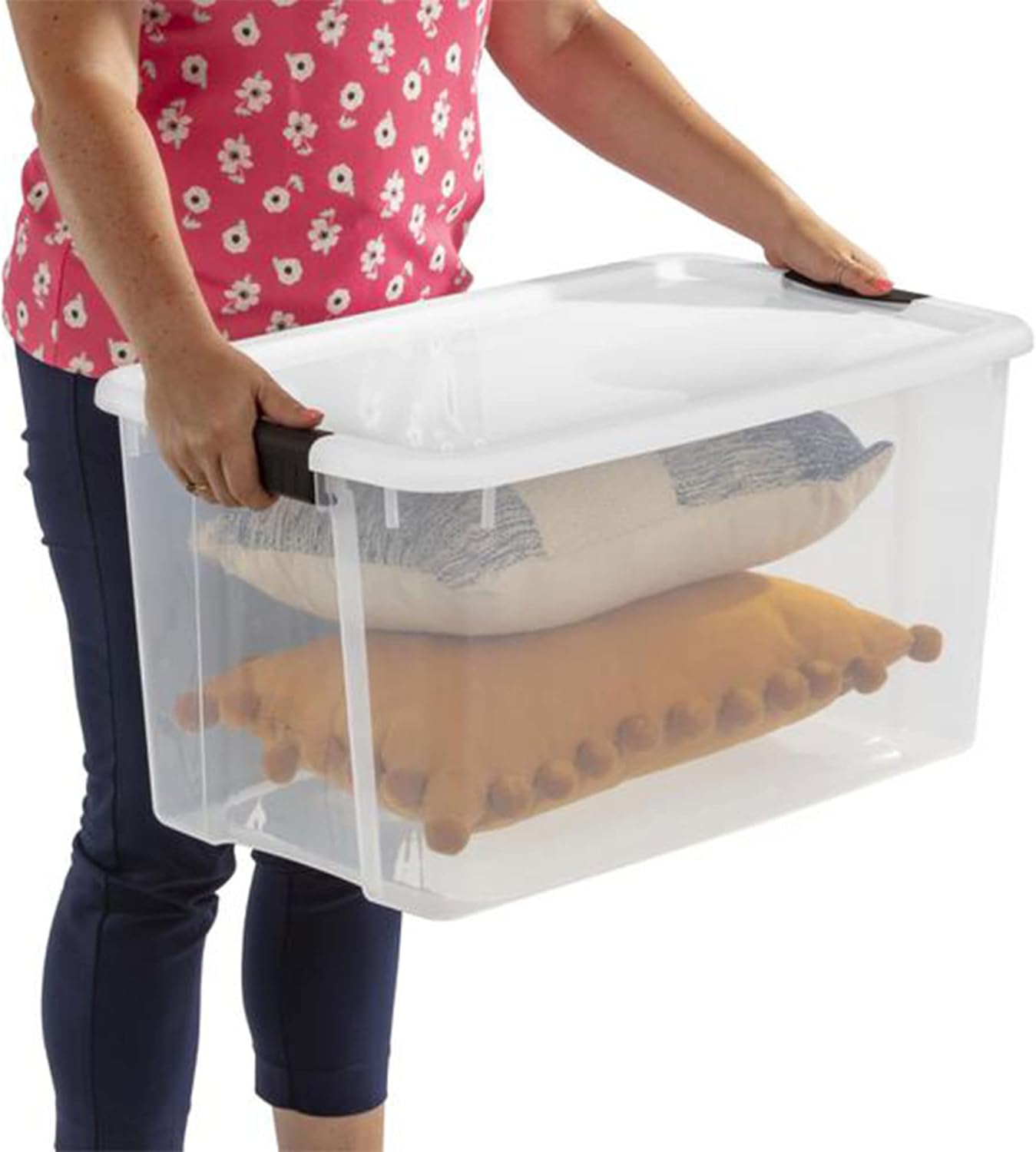 Sterilite Ultra Latching Storage Boxes - 4-Pack 70 Quart & 6-Pack 30 Quart Clear Plastic Bins