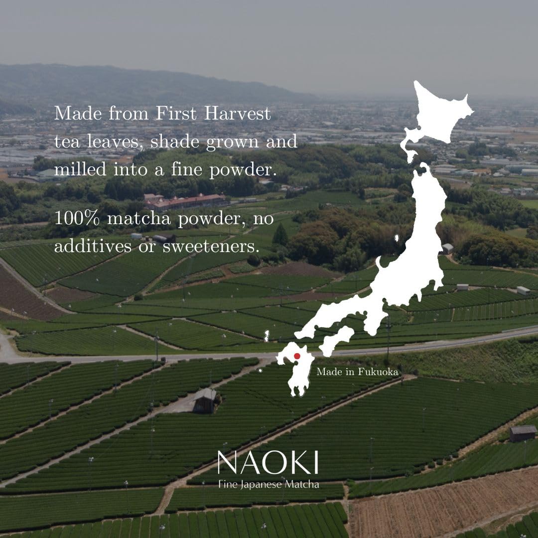 Naoki Matcha Green Tea Powder - Authentic Japanese First Harvest Yame Blend (40g / 1.4oz)