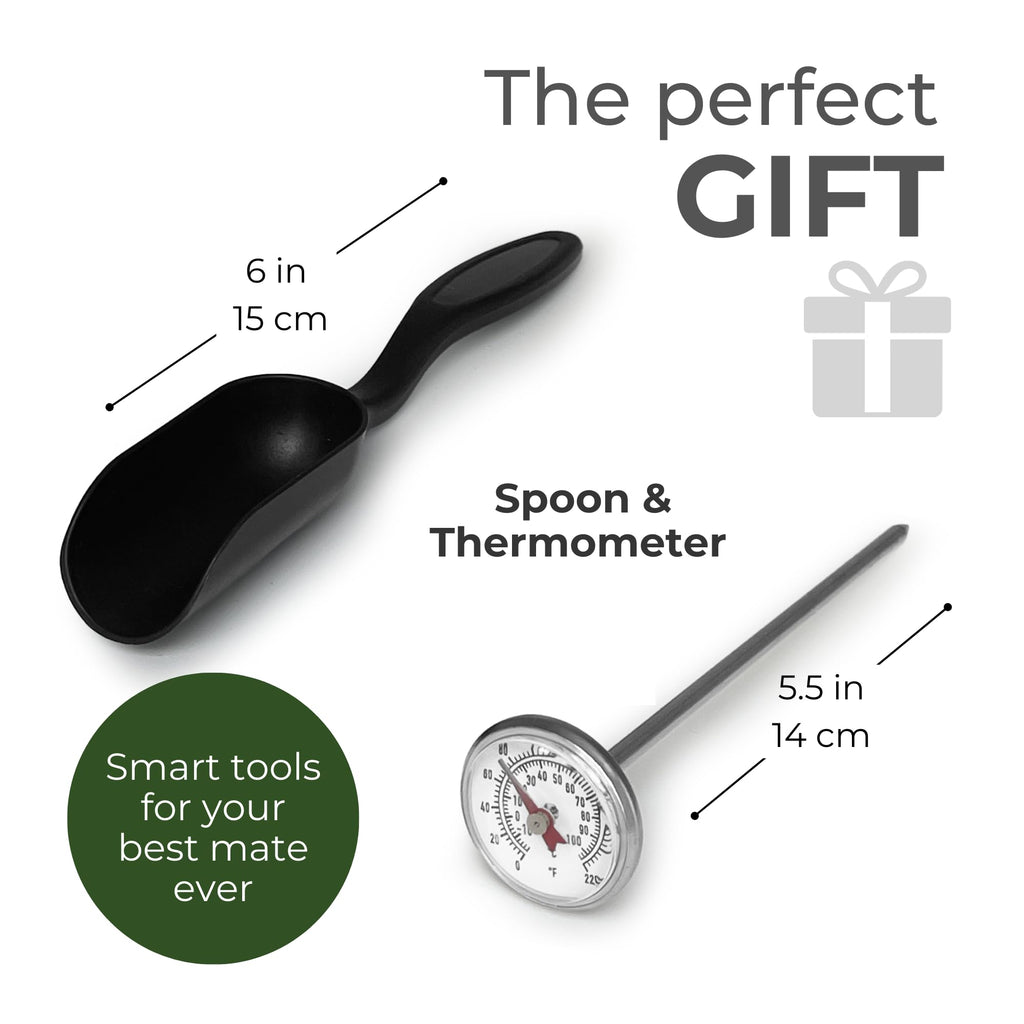 Mate Listo Automate – Auto Mate Insulated Bottle with Spout | Fluvion Self-Serving System for Yerba Mate | Two gifts | 16.9 fl oz Stainless Steel | Argentinian Mate Automatic Kit