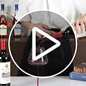 IOV No-Drip Wine Pour Spout with Auto Flip Dust Cap, Olive Oil & Vinegar Dispenser, Blue