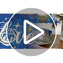 GEEORY Christmas Throw Pillow Covers 18x18 Inch Set of 4 Blue Holy Night Religious Decor