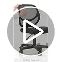 Adjustable Kids Desk Chair with Mesh Back, Swivel Seat and Footrest