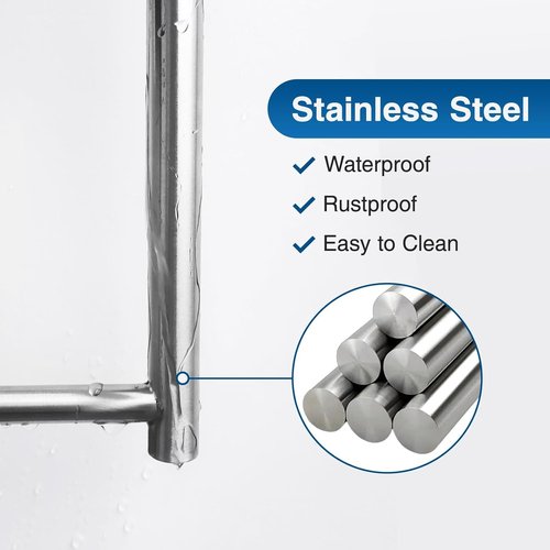 Brushed Nickel Paper Towel Holder by SUS304 - Wall Mounted, Self-Adhesive or Drilling Options