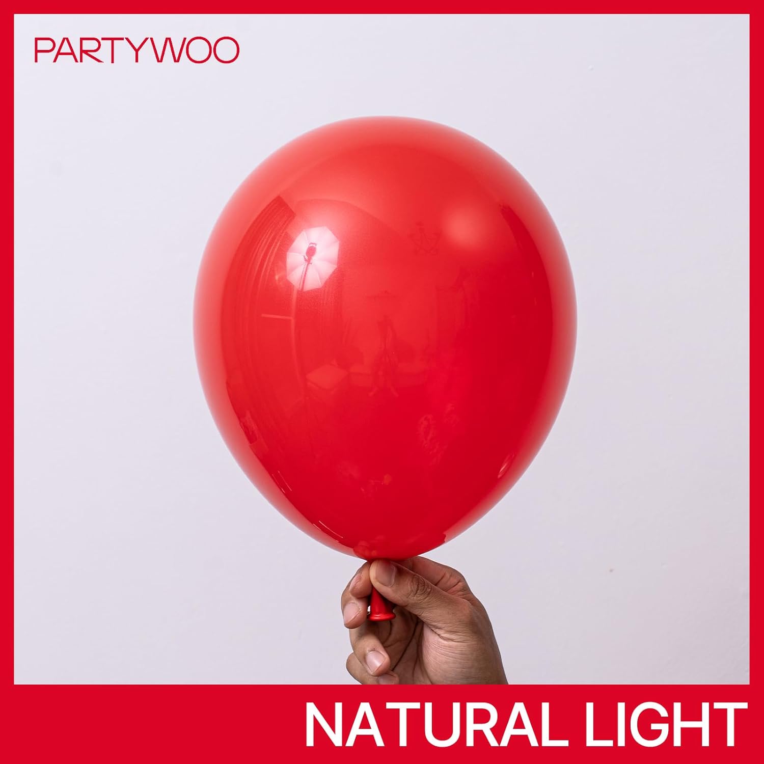 PartyWoo Red Balloon Arch Kit - 127-Piece Set with Various Sizes for Birthday & Graduation Decor