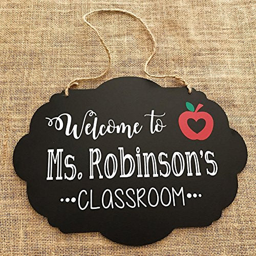 8x10 Inch Double Sided Chalkboard Signs with Hanging Strings, 4 Pack