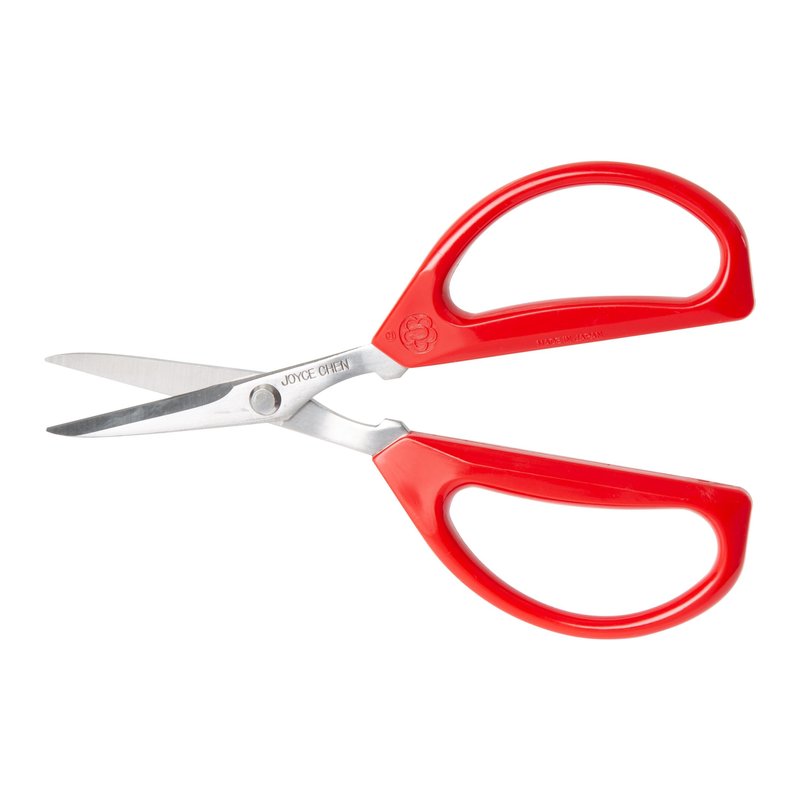 Joyce Chen Original Unlimited Kitchen Scissors All Purpose Kitchen Shears With Comfortable Handles, Red
