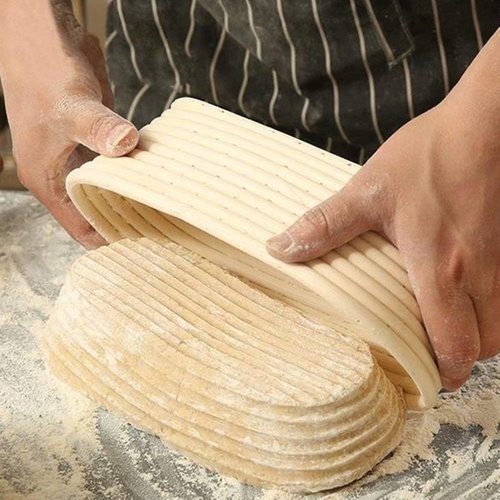 Banneton 10-Inch Oval Bread Proofing Basket - 2 Pack for Sourdough Baking & Fermentation Tools