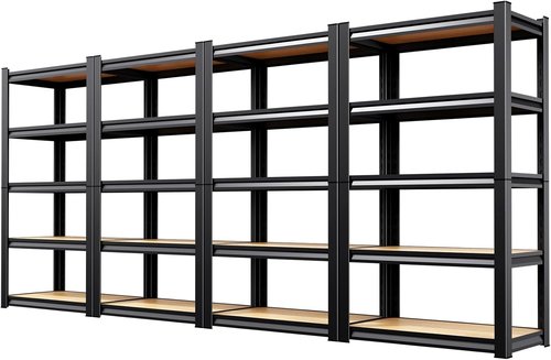 Heavy Duty Metal Shelving Units by [Brand Name] - Adjustable Steel Storage Racks | 71" H x 28" W x 12" D, 1900 lbs Capacity, 4-Pack