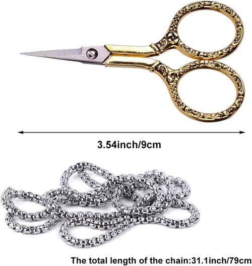 BUTUZE Embroidery Scissors - Exquisite Retro Design for Sewing & DIY Crafts | Stainless Steel Quality