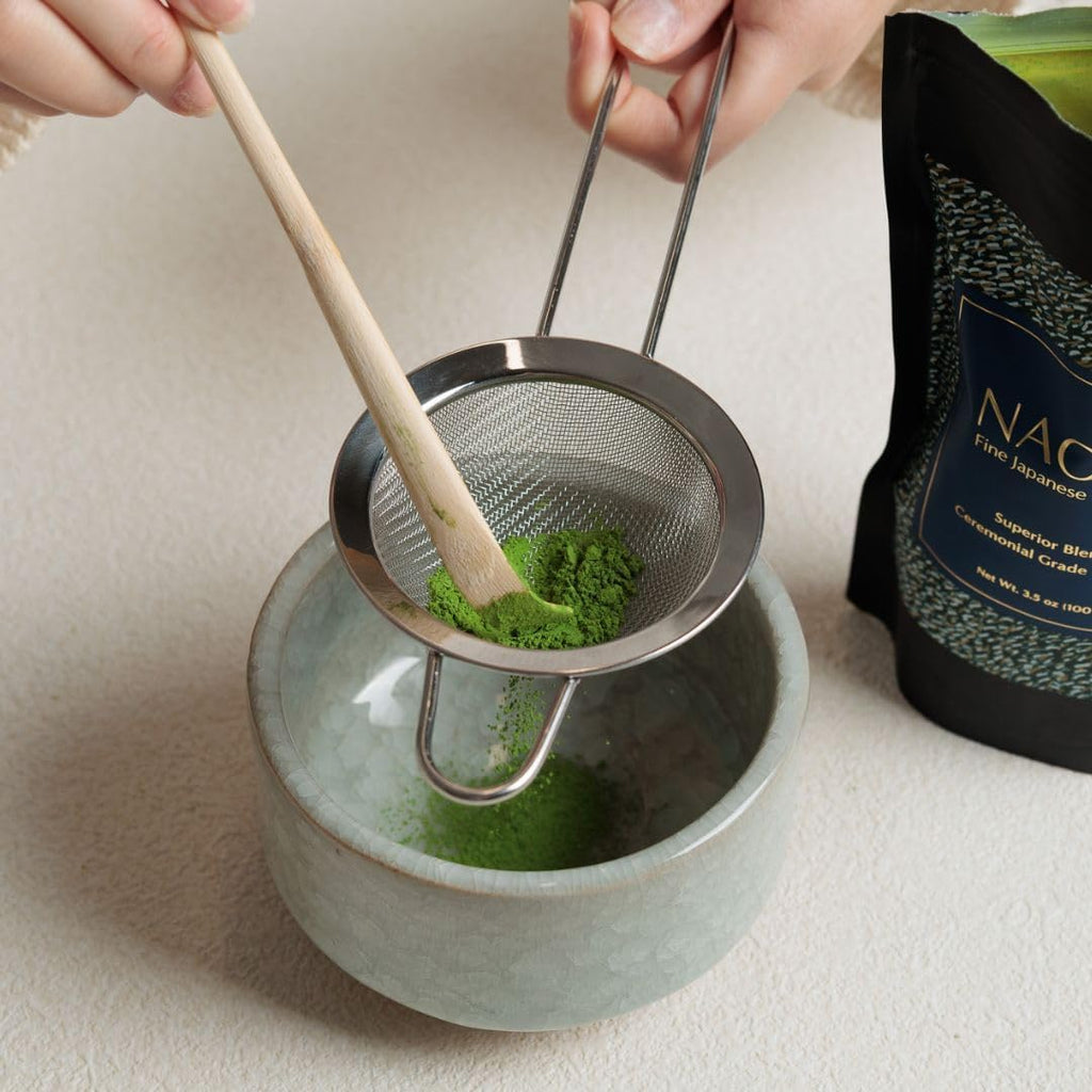 Naoki Matcha Stainless Steel Matcha Tea Sifter - Eliminate Clumps for Tastier Tea & Lattes | Large Size