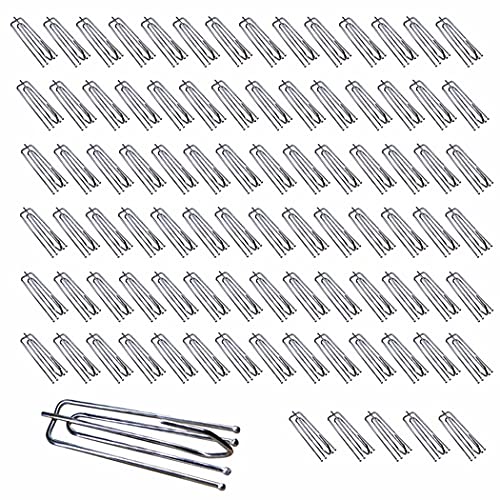 90pcs Stainless Steel 4-Prong Curtain Pleat Hooks for Drapery