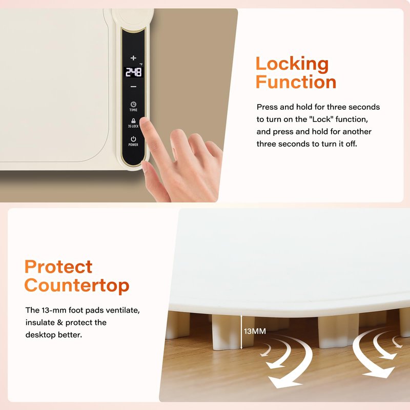 Warming mat for Food Warmer Electric Warming Tray Heating mat for Food Warming mats for countertopfood Warming mat for countertopwarming Pads mat Warming Trays for buffets Party for Family & Party