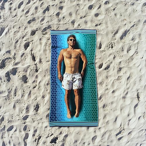 Oversized XXL Beach Towels - 2 Pack 35x84 Inch 100% Cotton Velour