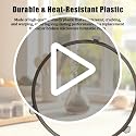 7-Inch Microwave Turntable Ring Replacement with 3 Smooth Rollers