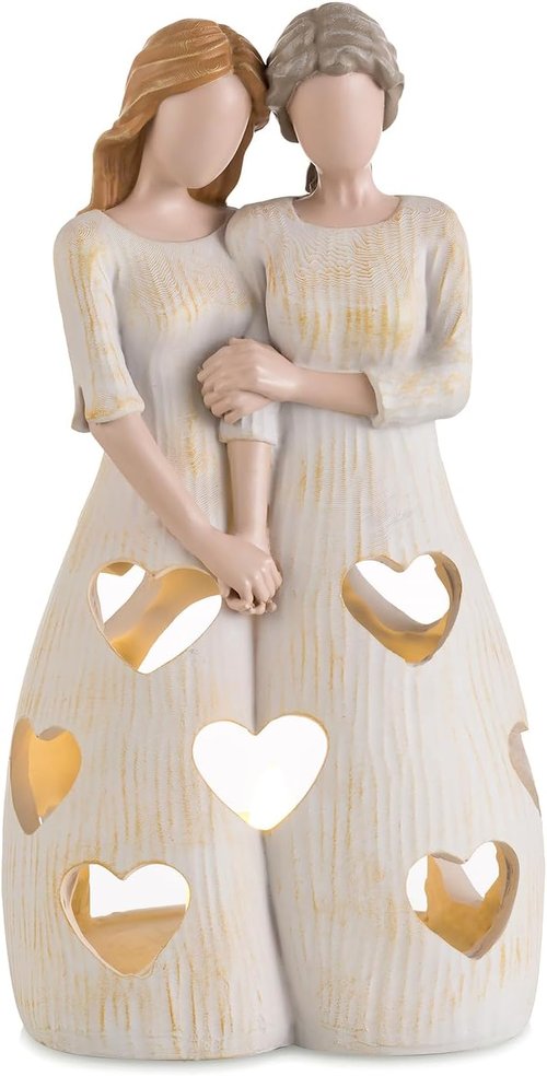 Candeldo Candle Holder for Mom | Unique Sentimental Gift from Daughter | Tealight Decor Figurine