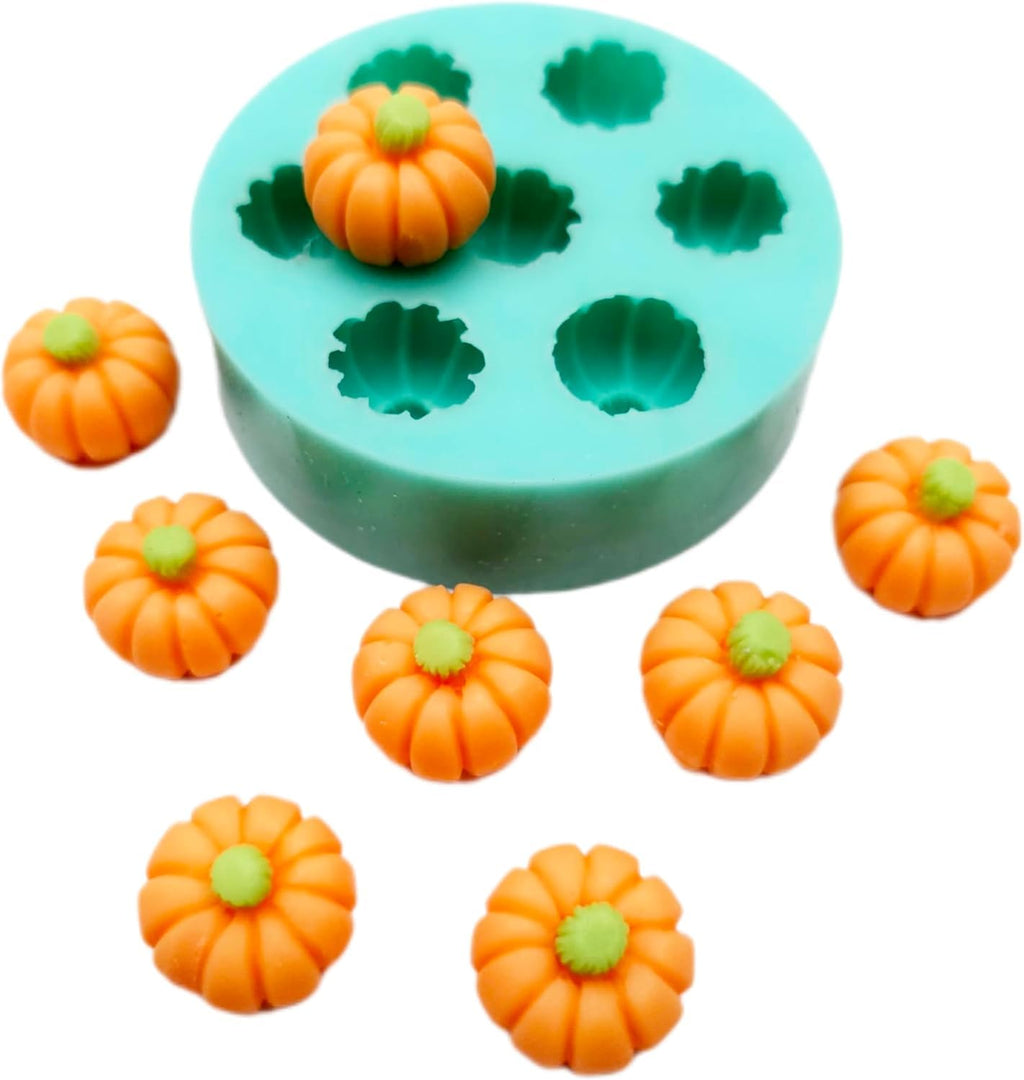 Mini Pumpkin Silicone Mold for Candle Toppers, Wax Melts, Soap Embeds, Resin Crafts, Candy & Jewelry Making – Halloween & Autumn Mold