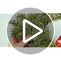 Retrowavy 18 Pack 12 Inch Artificial Christmas Wreaths with Red Bows - Small Decor Set