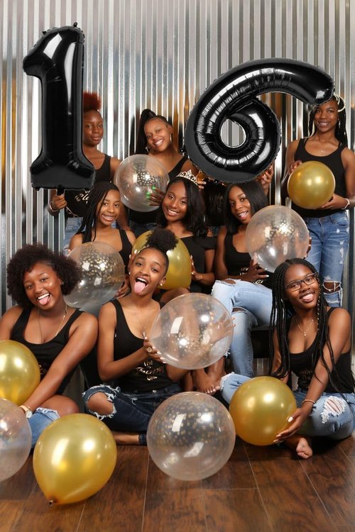 Black Number 16 Balloon - 40 Inch Number Balloon for Birthdays, Anniversaries & Events
