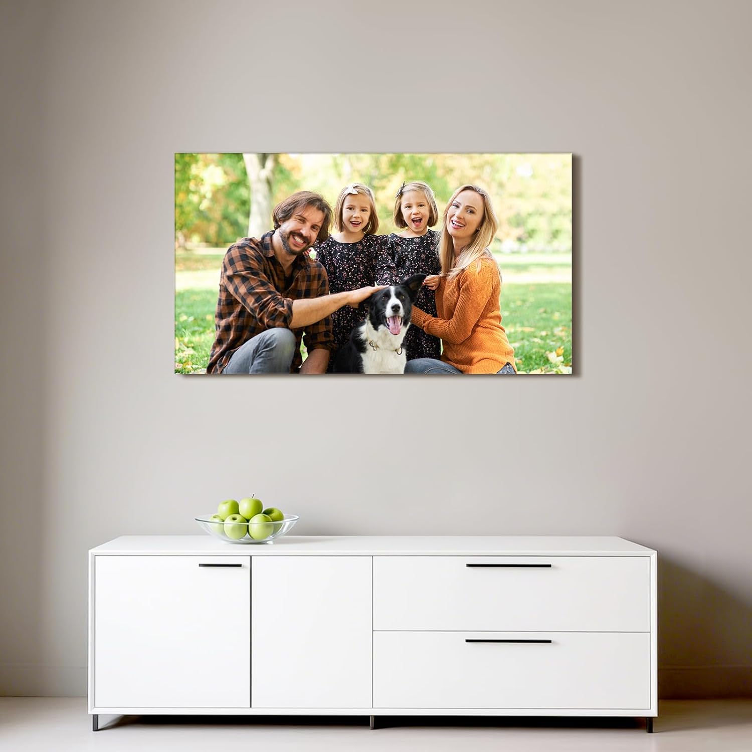 Skiennix Custom Canvas Prints - Personalized Wall Art for Weddings, Family, and Pets | 36x20 Wrapped Frame