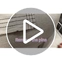 Light Brown Fabric Covered Button Twist Pins - 12 Pack