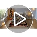 ITFRO Retro Christmas Queen Quilt Set Snow Scene Holiday Bedding with Pillow Shams