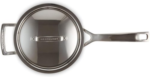 Le Creuset Stainless Steel Saucepan - Classic 3-Ply Design | 3 Quart Capacity
