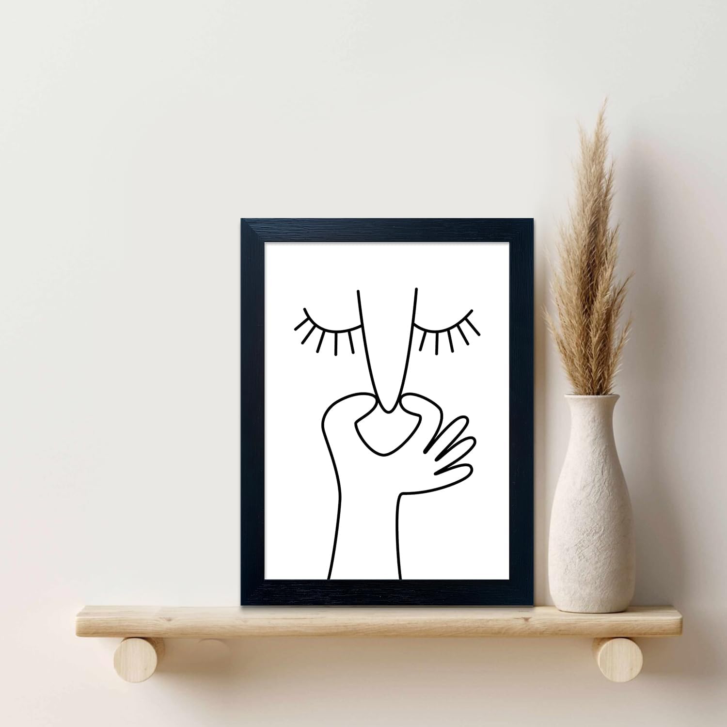 Regine Switzerland Black and White Bathroom Wall Art - Humorous Canvas Print Decor | Funny Toilet Artwork
