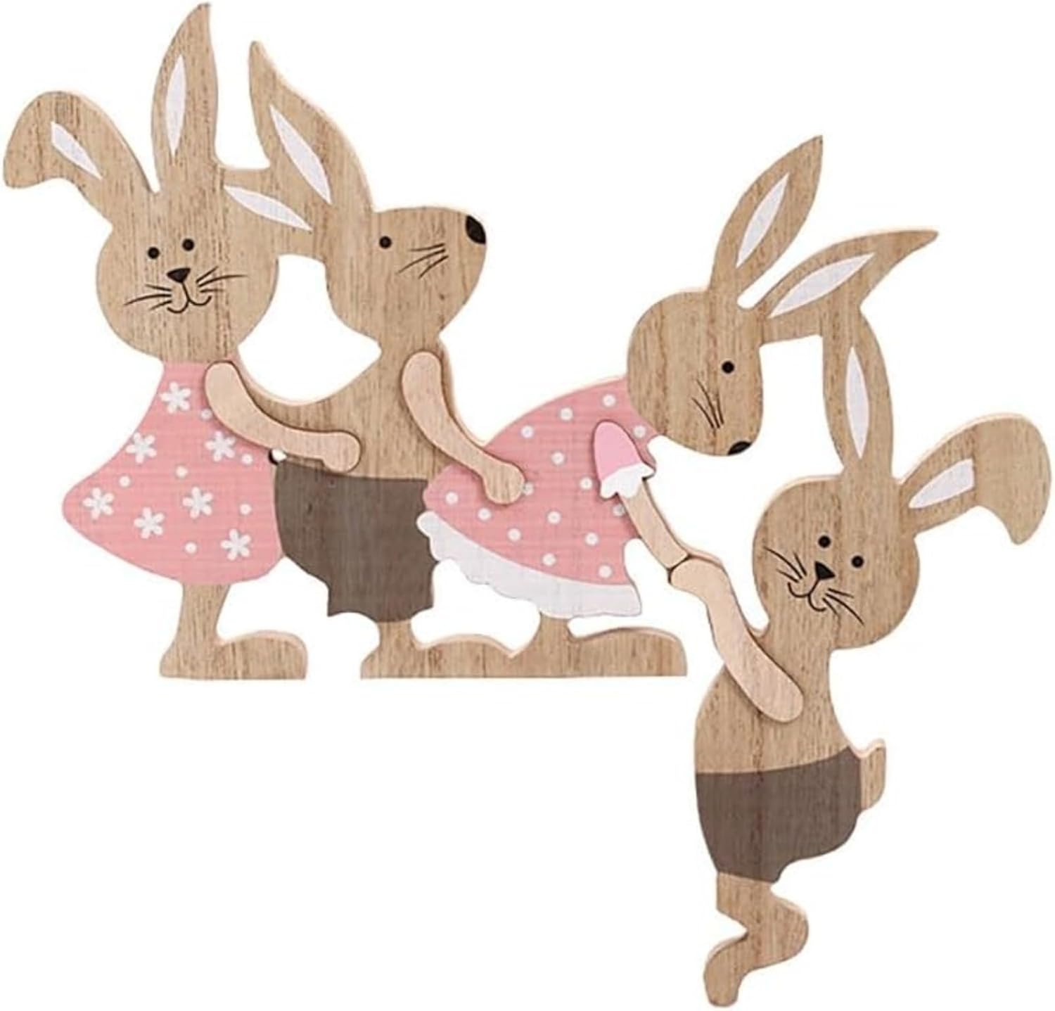 Party Wreath Rabbit Decoration - Easter Painted Rabbit Ornament for Home Decor | Perfect for Parties & Gatherings