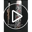 Enamel Mezuzah Case with Scroll, 3.9-inch Pomegranate Vine Design