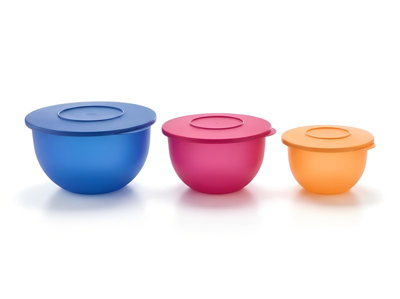 Tupperware Brand Impressions 6-Piece Classic Bowl Set (3 Bowls + 3 Lids) - Dishwasher Safe & BPA Free - Airtight, Leak-Proof Food Storage Containers for Fridge & Pantry