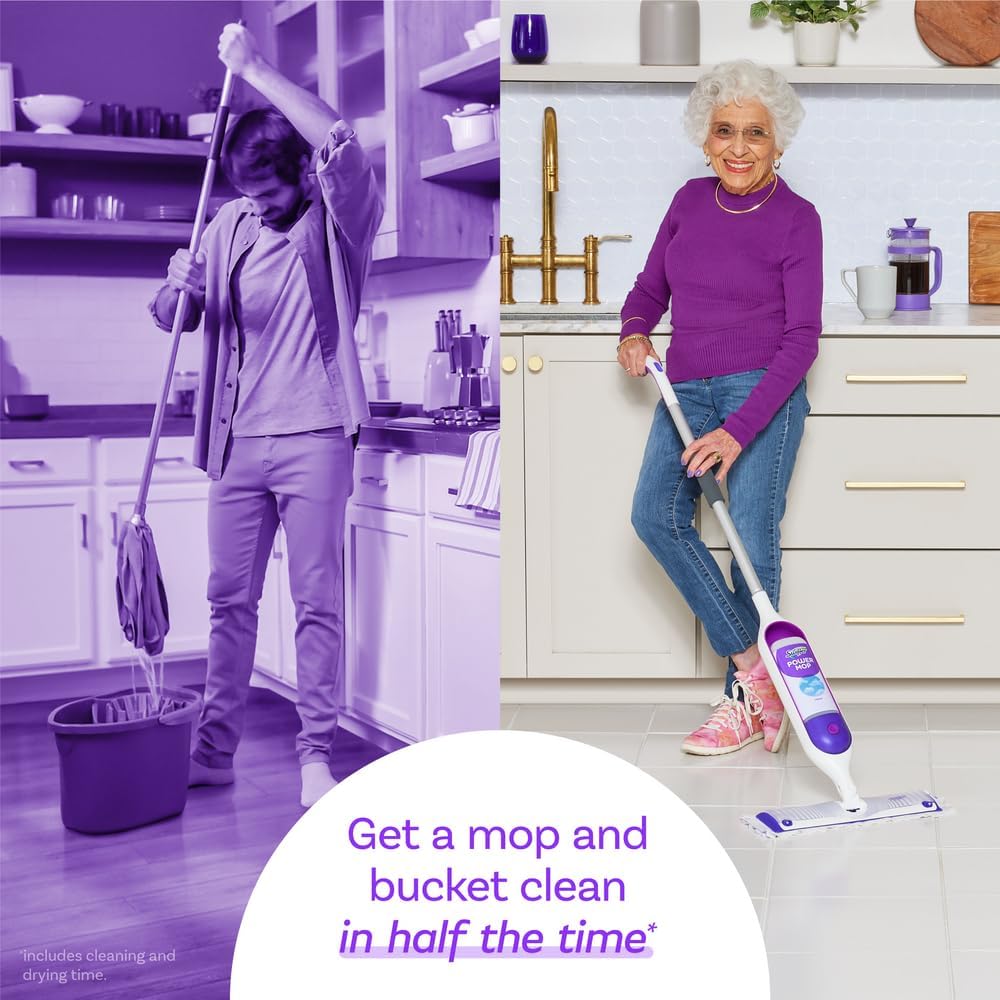 Swiffer PowerMop Refills - Multi-Surface Mopping Pads for Effective Floor Cleaning | 10 Count