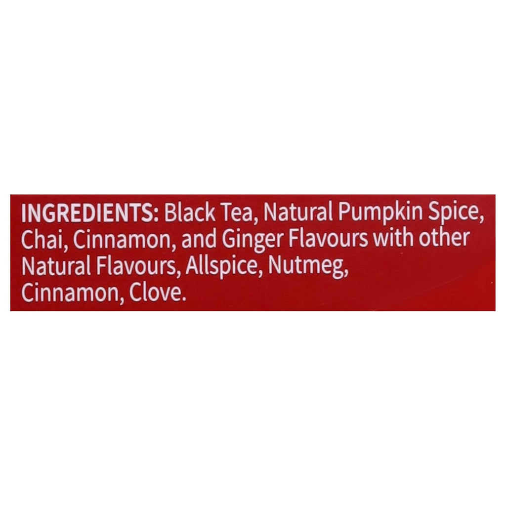 Twinings Pumpkin Spice Chai Black Tea - Warm & Aromatic, 20 Individually Wrapped Bags (Pack of 6)