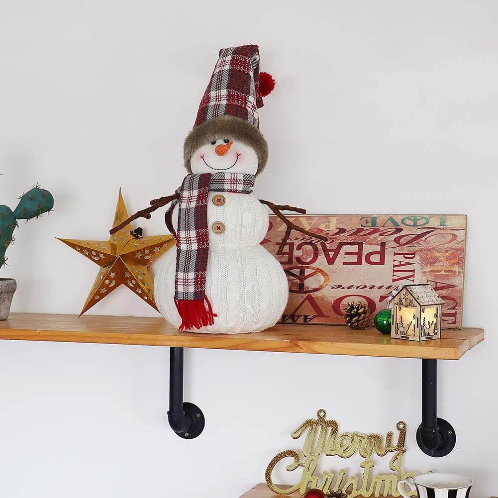 Skiennix Christmas Snowman Plush Decoration - Animated 20-Inch Indoor Ornament for Holiday Cheer