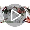 BEMIGO Christmas Red Eucalyptus Valance Set of 2 28W x 36L, Rod Pocket Farmhouse Curtains
