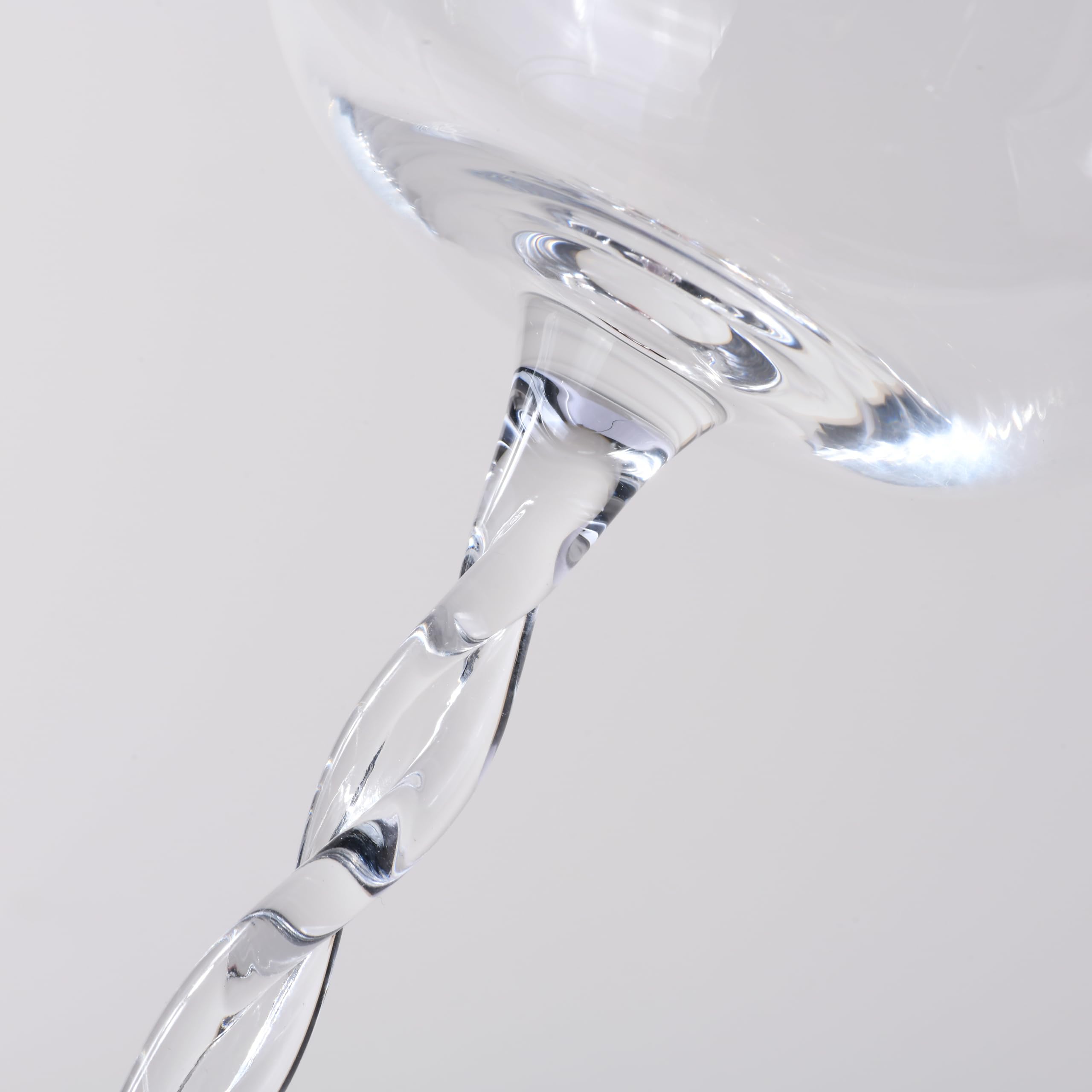 Ninth Calico Crystal Cocktail Coupe Glasses, Set of 4, Elegant Stemware for Parties and Special Occasions, Large, Clear, NC-004