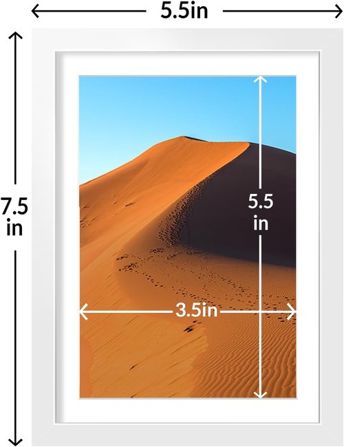 LaVie Home 5x7 Picture Frame Set of 10 - Versatile White Frames for 4x6 or 5x7 Photos | Wall Gallery & Tabletop Display