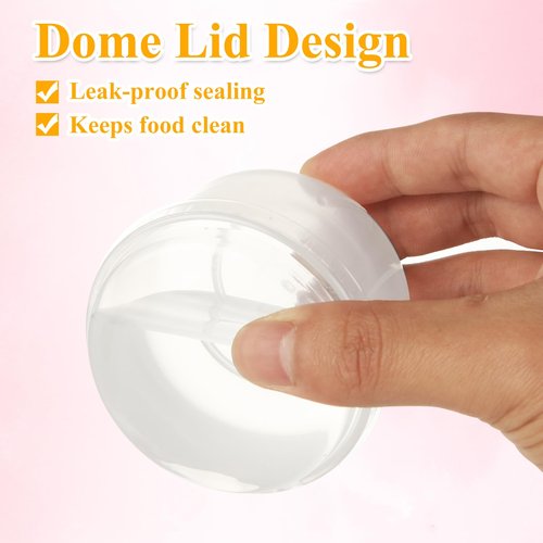 LDHHYH 100 Pack 4oz Clear Plastic Cups with Dome Lids, Mini Disposable Parfait Cups, Disposable Party Dessert Cups for Cold Drinks, Ice Cream, Cupcake, Fruit