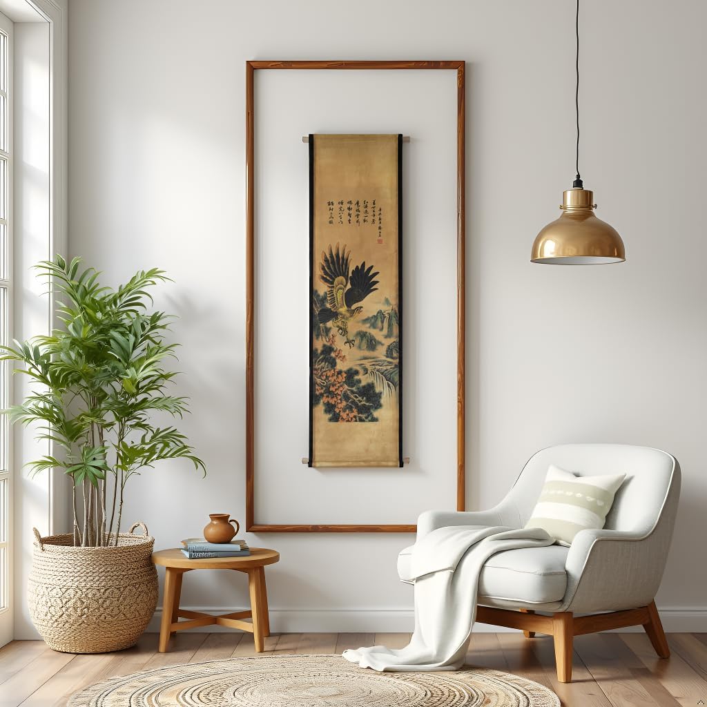 Skiennix Eagle Wall Art Poster - Stunning Hawk Painting | Ready to Hang Home Decor
